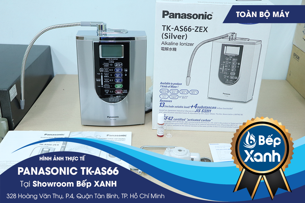 Tất cả phụ kiện của máy điện giải Panasonic TK-AS66 mua tại Bếp XANH