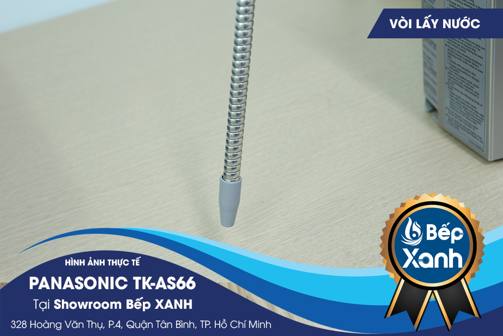 Vòi của máy lọc nước điện giải Panasonic TK-AS66 thiết kế tiện lợi và dễ dàng