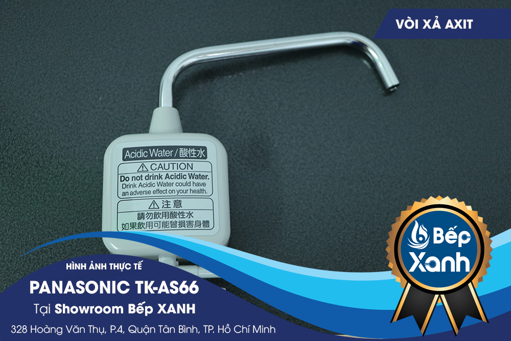 Vòi xả axit của máy điện giải Panasonic TK-AS66 chính hãng tại Bếp XANH